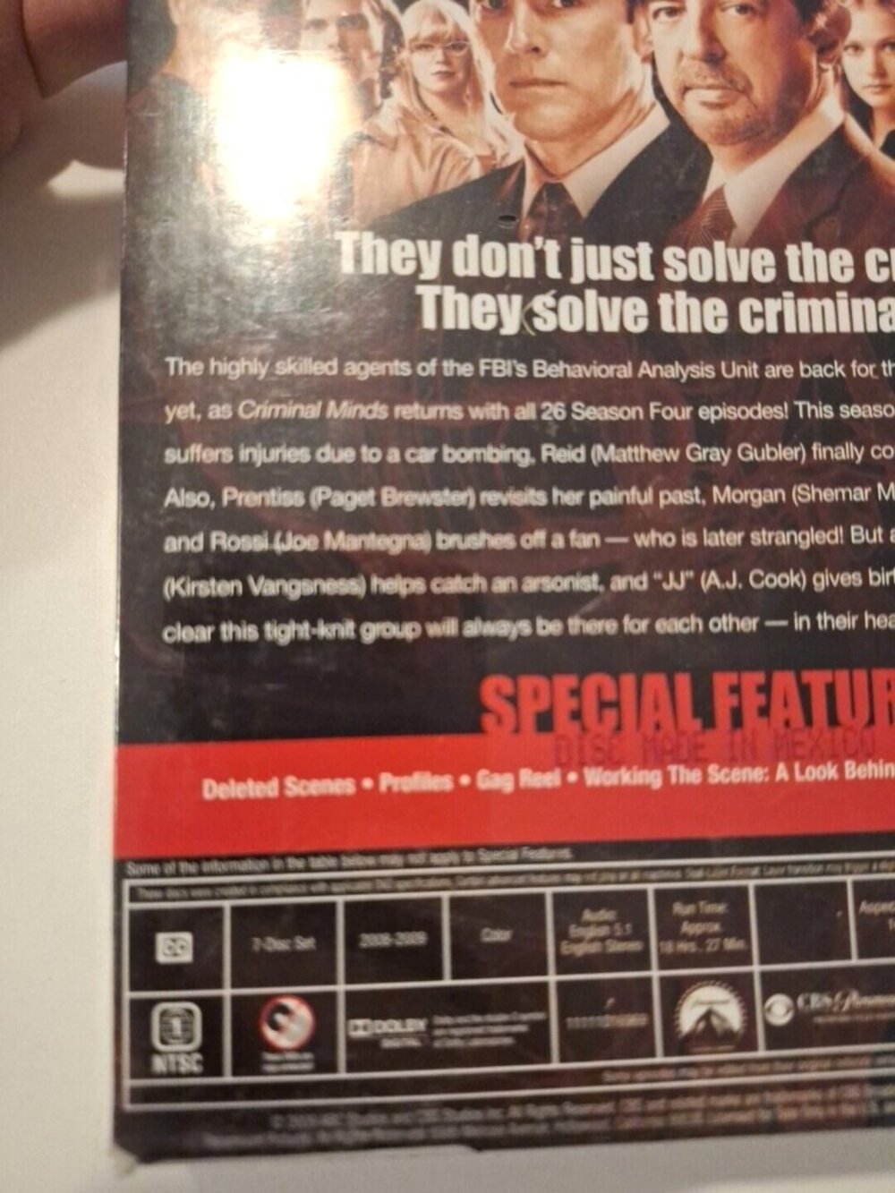 Season 4 Criminal Minds 7-Disc DVD Set 26 Episodes - Picture 5 of 6